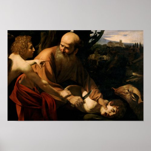 Caravaggio _ Sacrifice of Isaac Poster