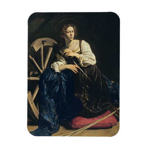 Caravaggio _ Saint Catherine Of Alexandria Magnet