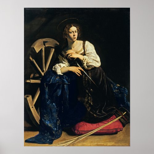 Caravaggio _ Saint Catherine Of Alexandria Poster