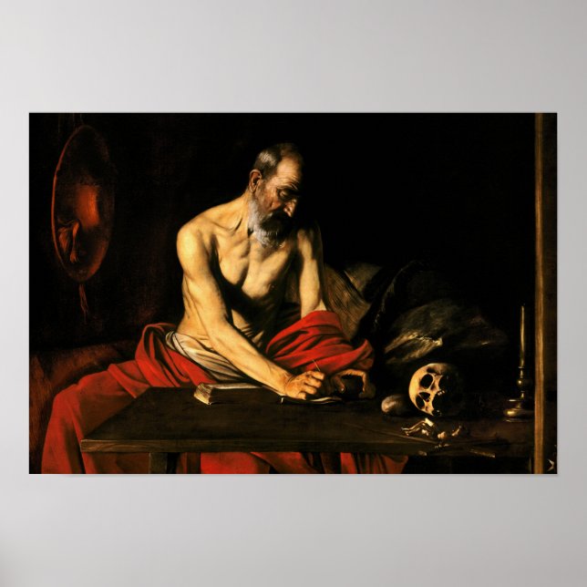 Caravaggio - Saint Jerome Writing Poster (Front)