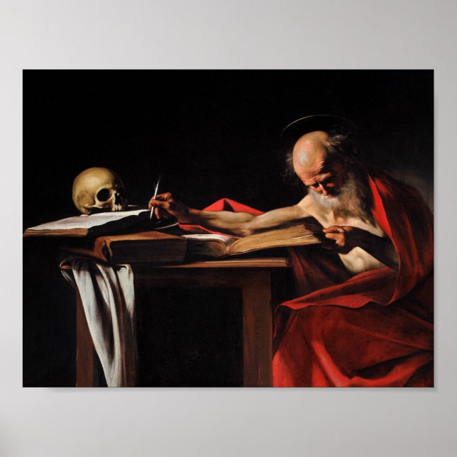 Caravaggio - Saint Jerome Writing Poster (Front)