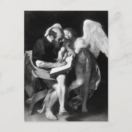 Caravaggio_ Saint Matthew and the Angel Postcard