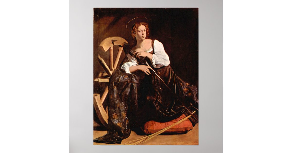 Caravaggio-St Catherine of Alexandria Poster | Zazzle