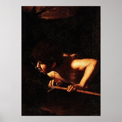 Caravaggio _ St John The Baptist At The Well Poster