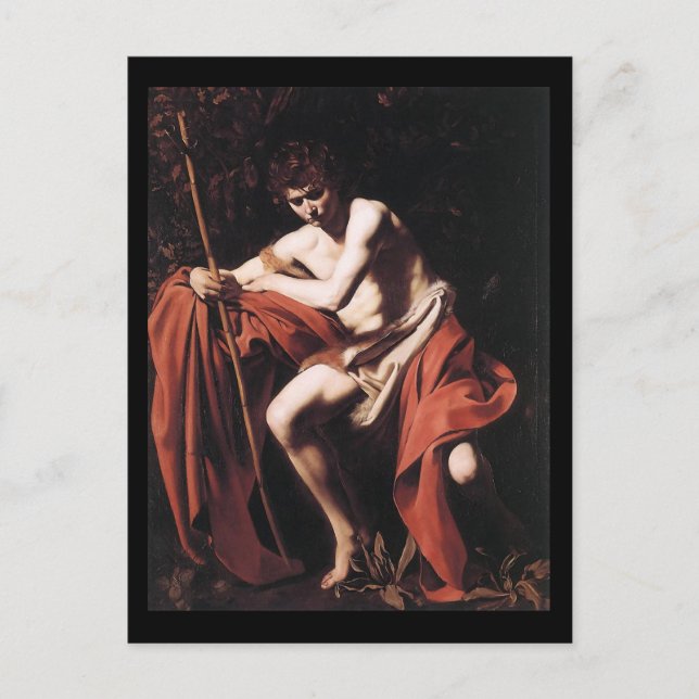 Caravaggio St John The Baptist Postcard (Front)
