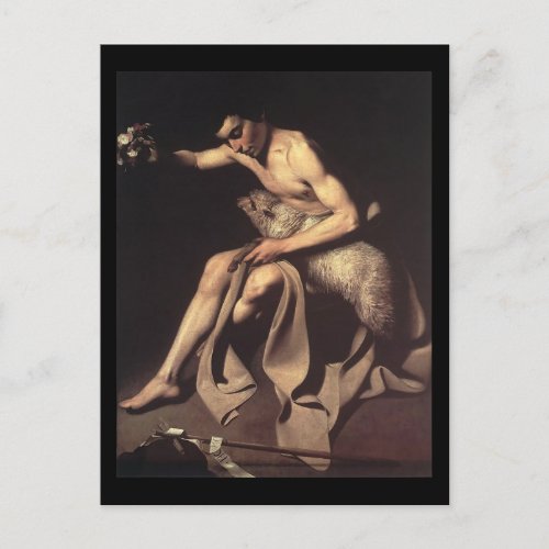 Caravaggio St John The Baptist Postcard