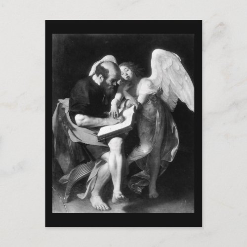 Caravaggio St Matthew And The Angel Postcard