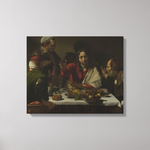 Caravaggio _ Supper at Emmaus Canvas Print
