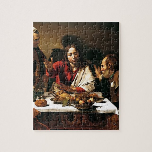 Caravaggio - Supper at Emmaus - Classic Painting Jigsaw Puzzle (Vertical)
