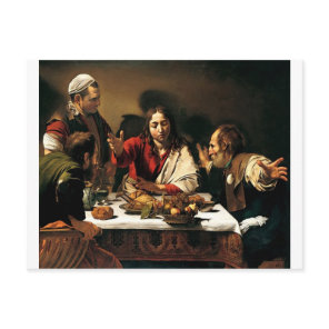 Caravaggio - Supper at Emmaus - Classic Painting Postcard