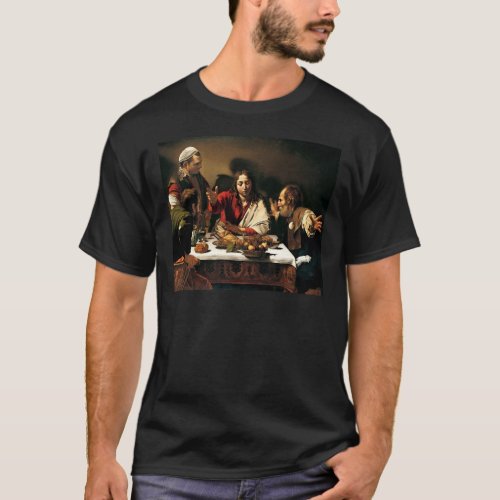 Caravaggio _ Supper at Emmaus _ Classic Painting T_Shirt