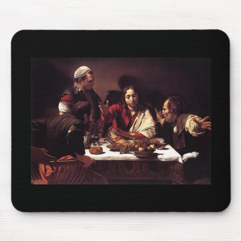 Caravaggio Supper At Emmaus Mouse Pad