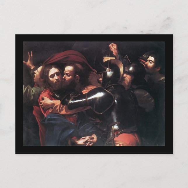 Caravaggio Taking Of Christ Postcard (Front)