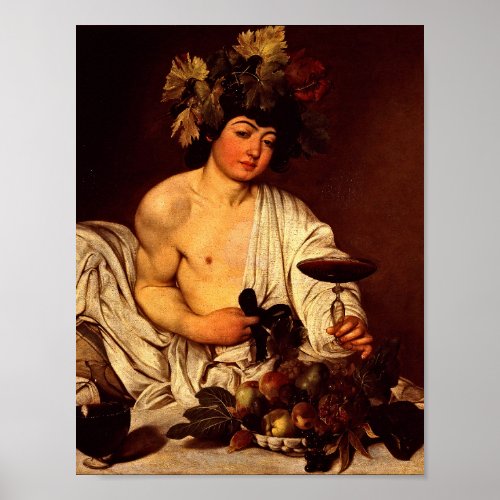Caravaggio _ The Adolescent Bacchus Poster