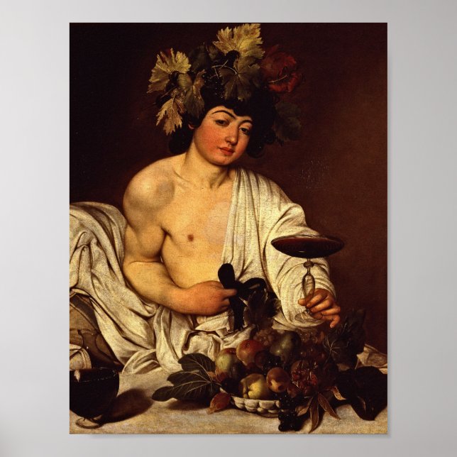 Caravaggio - The Adolescent Bacchus Poster (Front)