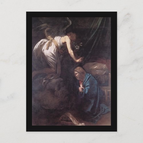 Caravaggio The Annunciation Postcard