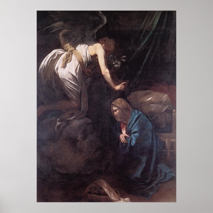 Caravaggio The Annunciation Poster