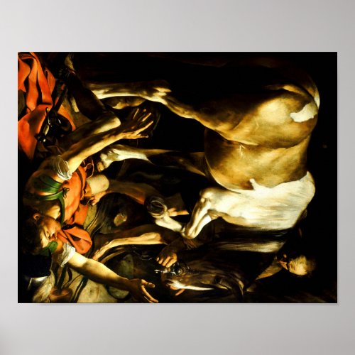 Caravaggio The Conversion on the Way to Damascus Poster