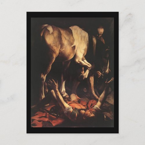 Caravaggio The Conversion To Damascus Postcard