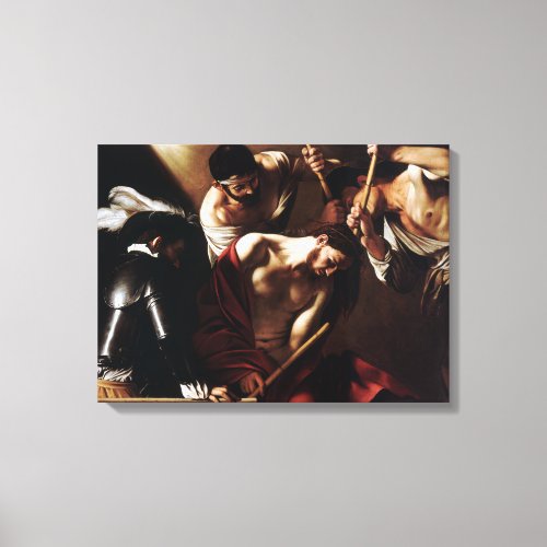 Caravaggio The Crowning with Thorns Canvas Print