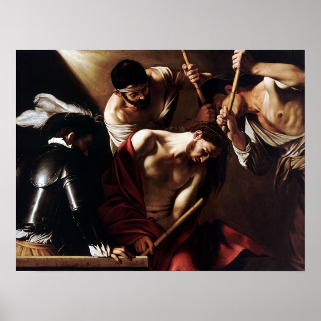 Caravaggio The Crowning with Thorns Poster (Front)