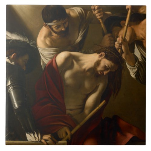 Caravaggio _ The Crowning with Thorns Tile