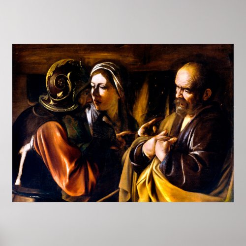 Caravaggio The Denial of Saint Peter Poster