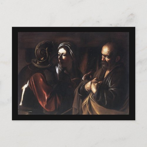 Caravaggio The Denial Of St Peter Postcard