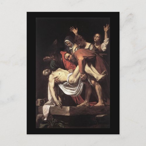 Caravaggio The Entombment Postcard