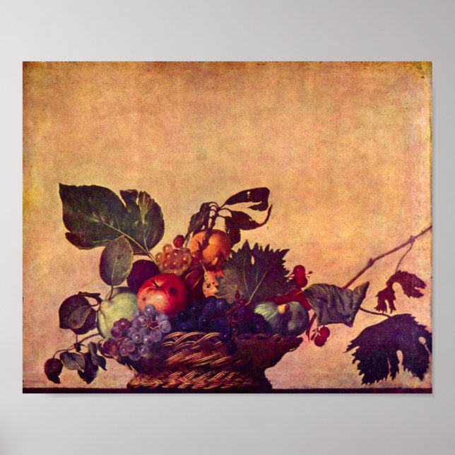 Caravaggio-The fruit basket Poster (Front)