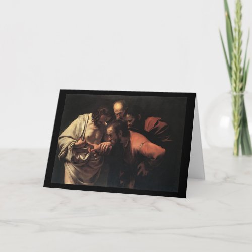 Caravaggio The Incredulity Of Saint Thomas Card