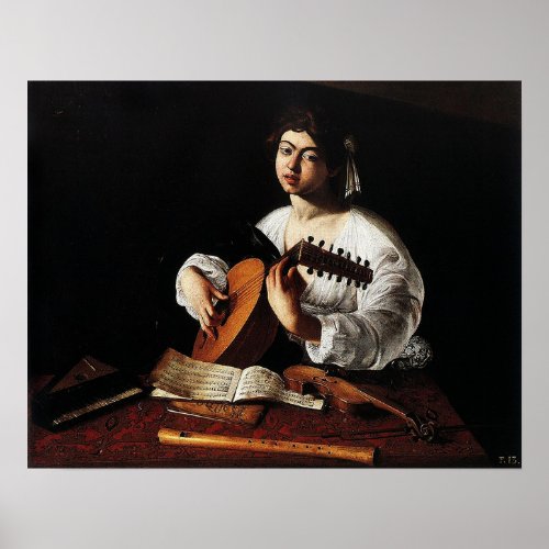 Caravaggio _ The Lute Player Poster