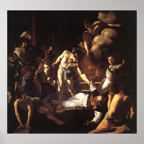 Caravaggio The Martyrdom Of St Matthew Poster