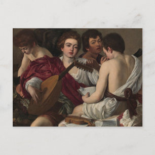 Caravaggio - The Musicians - Classic Artwork Postcard