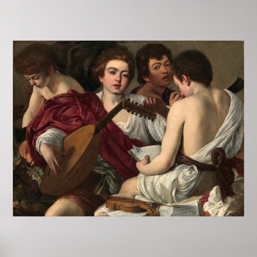 Caravaggio The Musicians Poster