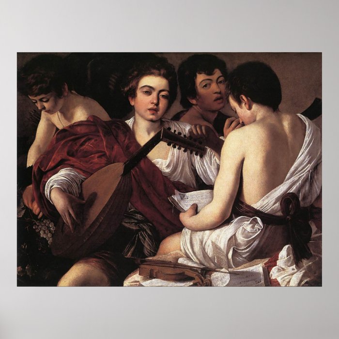 Caravaggio The Musicians Print