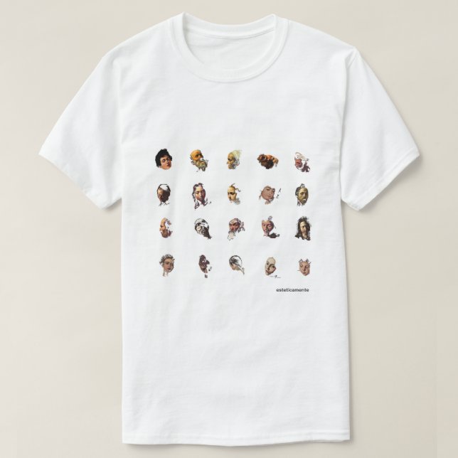 caravaggio's 20 faces T-Shirt (Design Front)