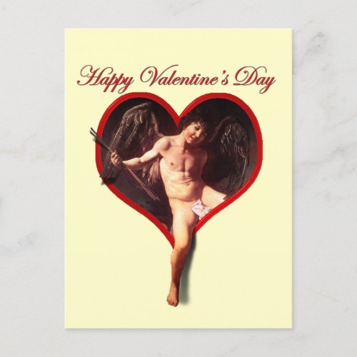 Caravaggios Cupid for Valentines Day Holiday Postcard
