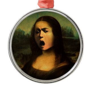 Caravaggio's Mona Lisa Metal Ornament
