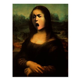 Caravaggio's Mona Lisa Postcard