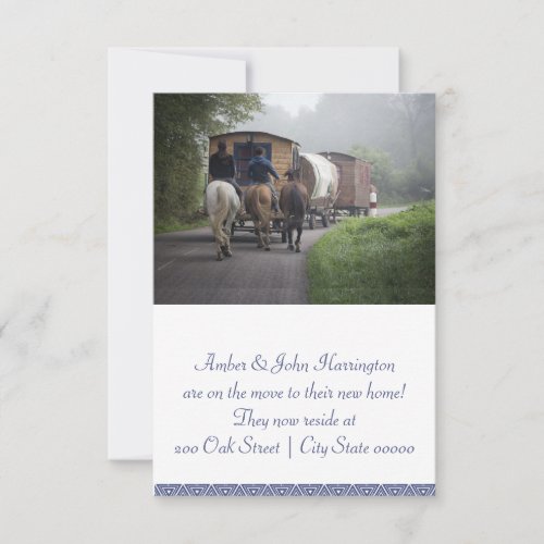 Caravan And Horses Moving Announcement