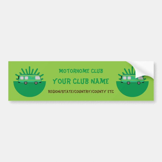 Caravan And Motorhome Clubs Coffee Mug Keychain Do Bumper Sticker (Front)