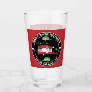 Caravan Art gifts - Love My Caravan Coffee Mug Doo Glass