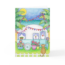 Caravan Art Greeting Card