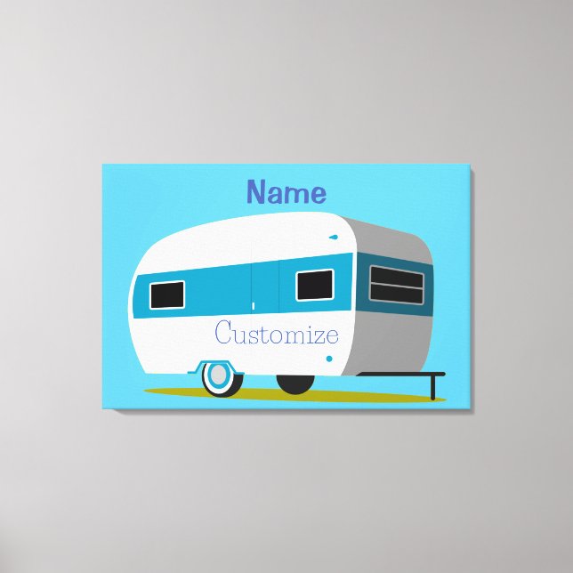 Caravan Camper RV Thunder_Cove  Canvas Print (Front)