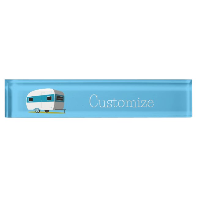 Caravan Camper RV Thunder_Cove Desk Name Plate (Front)