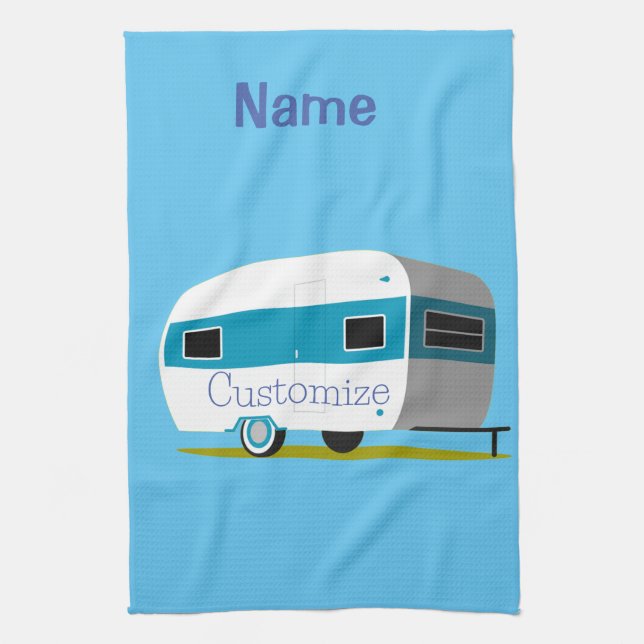 Caravan Camper RV Thunder_Cove Kitchen Towel (Vertical)