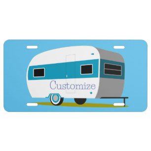 Caravan Camper RV Thunder_Cove License Plate