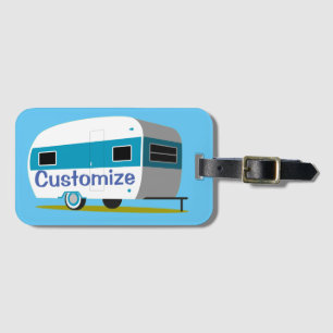 Caravan Camper RV Thunder_Cove Luggage Tag