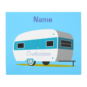 Caravan Camper RV Thunder_Cove Metal Print